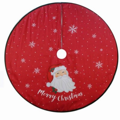 Season's Designs 48In Red Santa Tree Skirt Screenprint