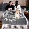 Pavilion Gift Company - Mr. & Mrs. - 50" x 60" Inspirational Plush Blanket - Throw Blankets - 3 of 4