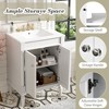 PAGED 2-Tier Bathroom Vanity with Sink,Bathroom Sink Cabinet with Large Storage Shelves for Bathroom - 4 of 4
