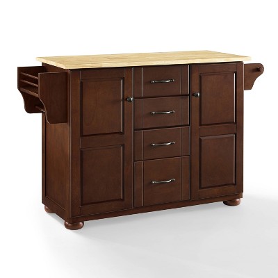 Eleanor Kitchen Island with Wood Top Natural - Crosley