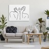 Stupell Industries Woman Face Outline Doodle Canvas Wall Art - 2 of 4