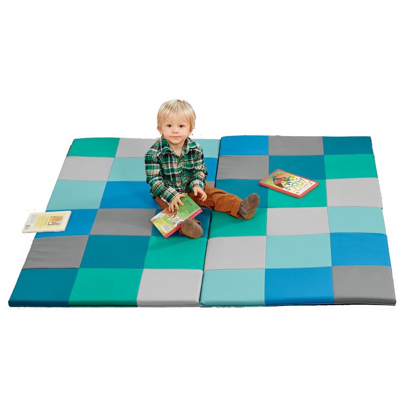ECR4Kids Softzone Patchwork Toddler Foam Play Activity Mat, 58" Square, 4 of 12