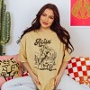 Simply Sage Market Women's Actin' Up Horse Short Sleeve Garment Dyed Tee - 2 of 2