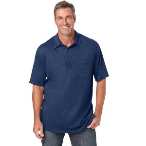 KingSize Men's Big & Tall Shrink-Less Lightweight Polo - 1 of 4