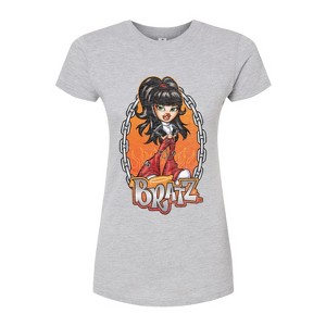 Women's - Bratz - Chains and Flames with Jade Fitted Graphic T-Shirt - 1 of 3