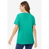 Woman Within Plus Size Perfect Short-Sleeve Scoopneck Tee - 3 of 4