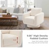 Lirago Beige Swivel Accent Chair for Living Room 32 Inches Wide with Plush Back Pillow Modern Sofa Corner Barrel Chair 31.8 inch x33 inch x26 inch - 3 of 4