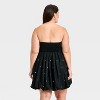 Women's Embellished Bubble Mini Dress - A New Day™ Black - 2 of 3