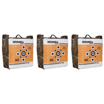 Morrell Targets RT-450 Archery Bag Target with E Z Carrying Handle and Edge Camouflage for Crossbow, Compound, and Traditional Bow Practice, 3 Pack