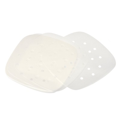 Unique Bargains Non-Stick Square Parchment Grilling Air Fryer Steaming Baking Mats 200 Pcs