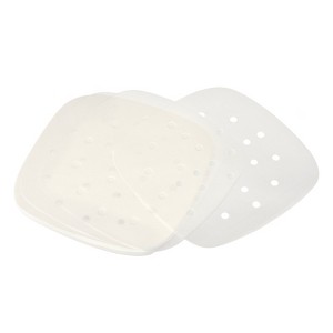 Unique Bargains Non-Stick Square Parchment Grilling Air Fryer Steaming Baking Mats 200 Pcs - 1 of 4