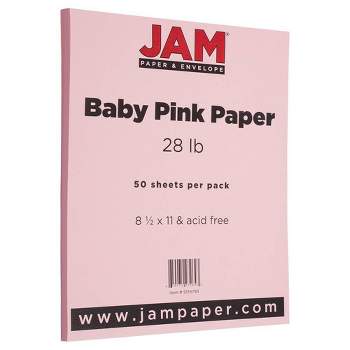 Jam Paper Smooth Colored Paper 24 Lbs. 8.5 X 11 Red Recycled 50 Sheets/pack  (151023a) : Target