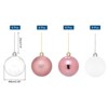 Unique Bargains Plastic Party Wedding Christmas Box Packed Hanging Ornament Balls 2.4" 24 Pcs - 2 of 4