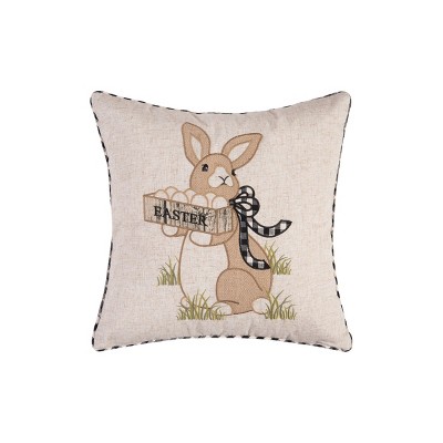 C&F Home Easter Bunny Spring Embroidered Pillow