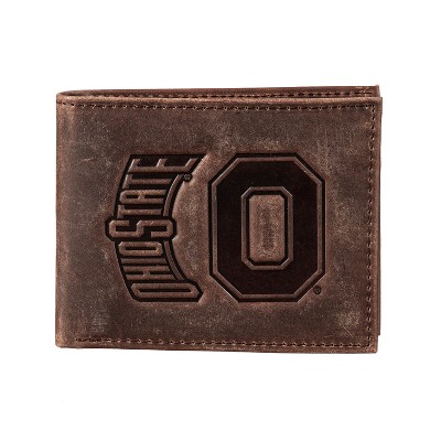 Evergreen Ohio State University Crazy Horse Collection Bi-Fold Wallet Ohio State