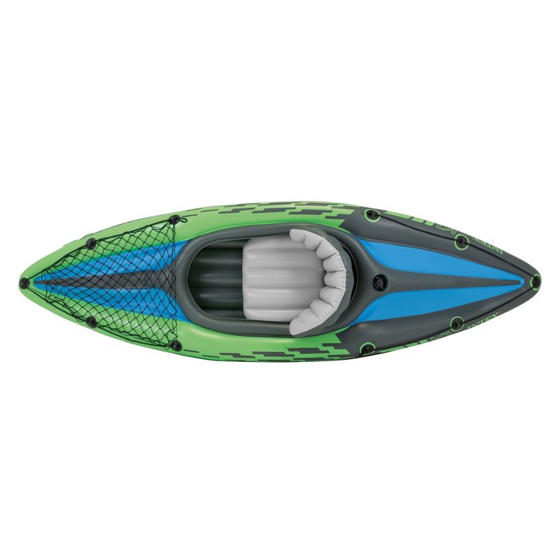Intex Challenger K1 Inflatable Single Person Kayak with Aluminum Oar and High Output Air Pump, 3 of 8