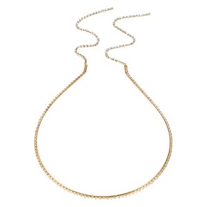 Unique Bargains Women's Single Row Rhinestone Tassel Headband Gold Tone 1 Pc - 1 of 4