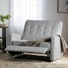 Lyngins Modern Wide Manual Recliner Chair with Upholstered Back & Footrest,Loveseat Sofa Chair for Living Room,Bedroom - 4 of 4