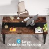 PAGED Large Modern Computer Desk, Heavy Duty Office Desk with Steel Frame & Spacious Desktop for Living Room - 2 of 4