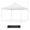 Pop Up Canopy Tent, 10 x 10 Ft Commercial Instant Shade Canopy, Easy Up Outdoor Portable Shelter for Events, Parties, Camping - 2 of 4