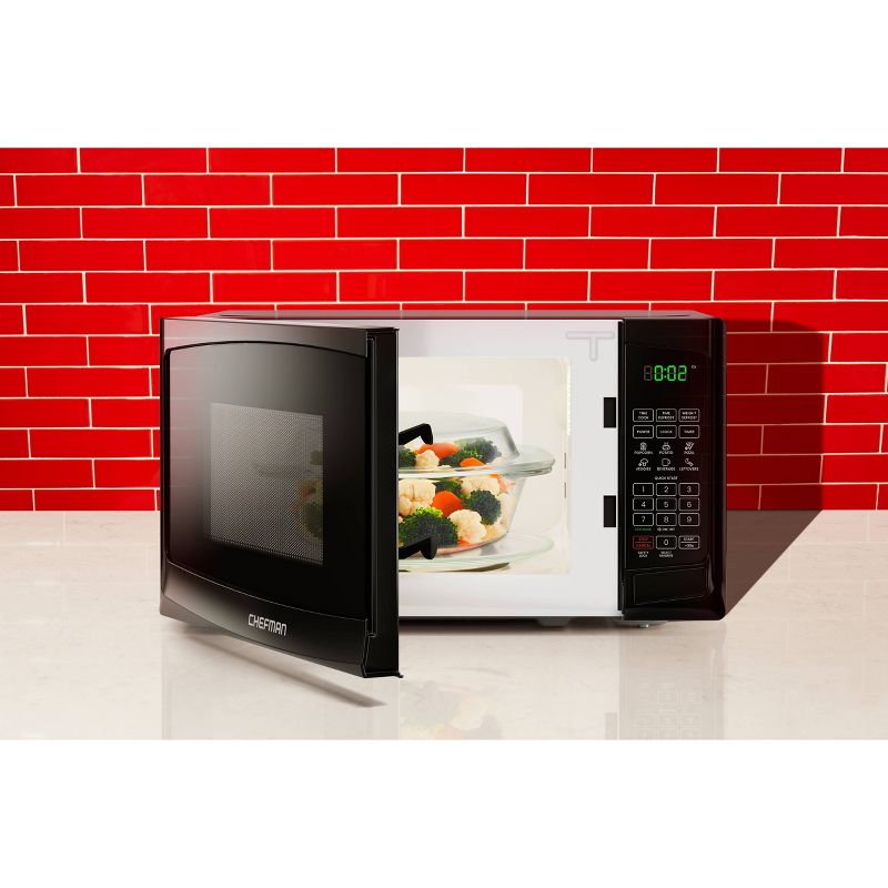 Chefman 0.7 Cu Ft Countertop Microwave RJ55-7-TG, 4 of 5