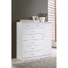 HomeStock 7 Drawer Jumbo Chest, Five Large Drawers, Two Smaller Drawers with Two Lock, Hanging Rod, and Three Shelves,  Vertical Dresser - 2 of 4