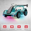 Kids Electric Go-Kart with 7AH Battery, Ride-On Race Car with Remote Control, Safety Belt, Slow Start, LED Headlights & Music - 3 of 4