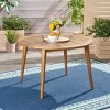 Acacia Wood Outdoor Dining Table, Round Farmhouse Patio Dining Table for Garden, Backyard, Deck or Porch-Maison Boucle - 3 of 4