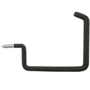 National Hardware 9.38 in. L Vinyl Coated Black Steel Large Storage Hook 50 lb. cap. 1 pk - 1 of 1