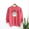 Simply Sage Market Women's Garment Dyed Santa And Co Graphic Sweatshirt - 2 of 2
