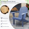 Tangkula 4PCS Patio Adirondack Chair w/ Inclined Seat High Backrest & Wide Armrests - 2 of 4