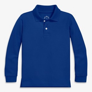 Primary Kids Long Sleeve Pique Polo - 1 of 4