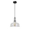 Chloe Lighting Tilian Transitional 1 Light Matt Black Ceiling Pendant 12" Wide - 2 of 4