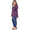 Agnes Orinda Women's Plus Size Tie Tassel V Neck Hollow Bowknot Long Sleeve Casual Blouses - 4 of 4