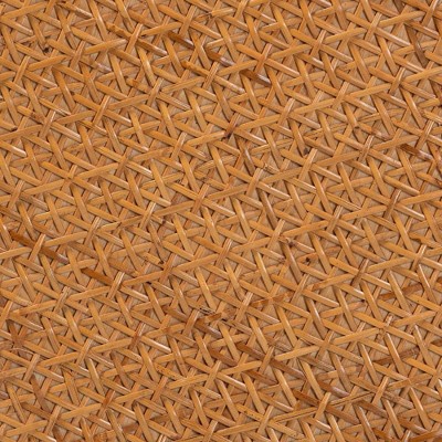 Eldon Round Honey Rattan Bohemian End Table