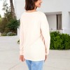 Anna-Kaci Women's Waffle Knit Button-Accent Top with V-Neck - 3 of 4