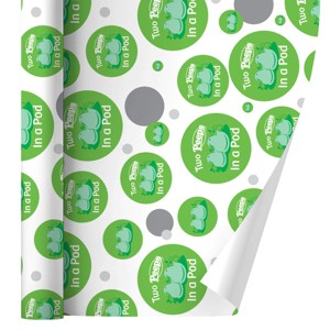 Two Peeps In A Pod Gift Wrap 30" x 72" - 1 of 4