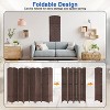 FDW Elegant Room Divider Woven Screen Divider 4/6/8 Panel 6ft Indoor Wall Divider Folding Privacy Screen with Natural Fibers - 3 of 4