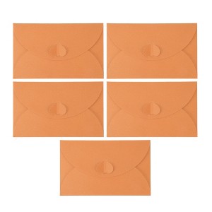 Unique Bargains Heart-shaped Invitation Envelopes for Greeting Cards Wedding Birthday Christmas 5 Pcs - 1 of 4