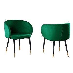 Best Master Furniture,Hemingway Velvet Upholstered Side Chair - 1 of 1