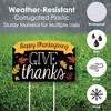 Big Dot of Happiness Give Thanks - Thanksgiving Party Yard Sign Lawn Decorations - Happy Thanksgiving Party Yardy Sign - 3 of 4