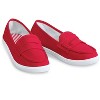 Collections Etc Classic Boat Shoe Loafer Slip On Canvas Sneakers - 3 of 3