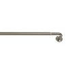 Versailles Privacy Wraparound Rod Set - Brushed Nickel - 2 of 3