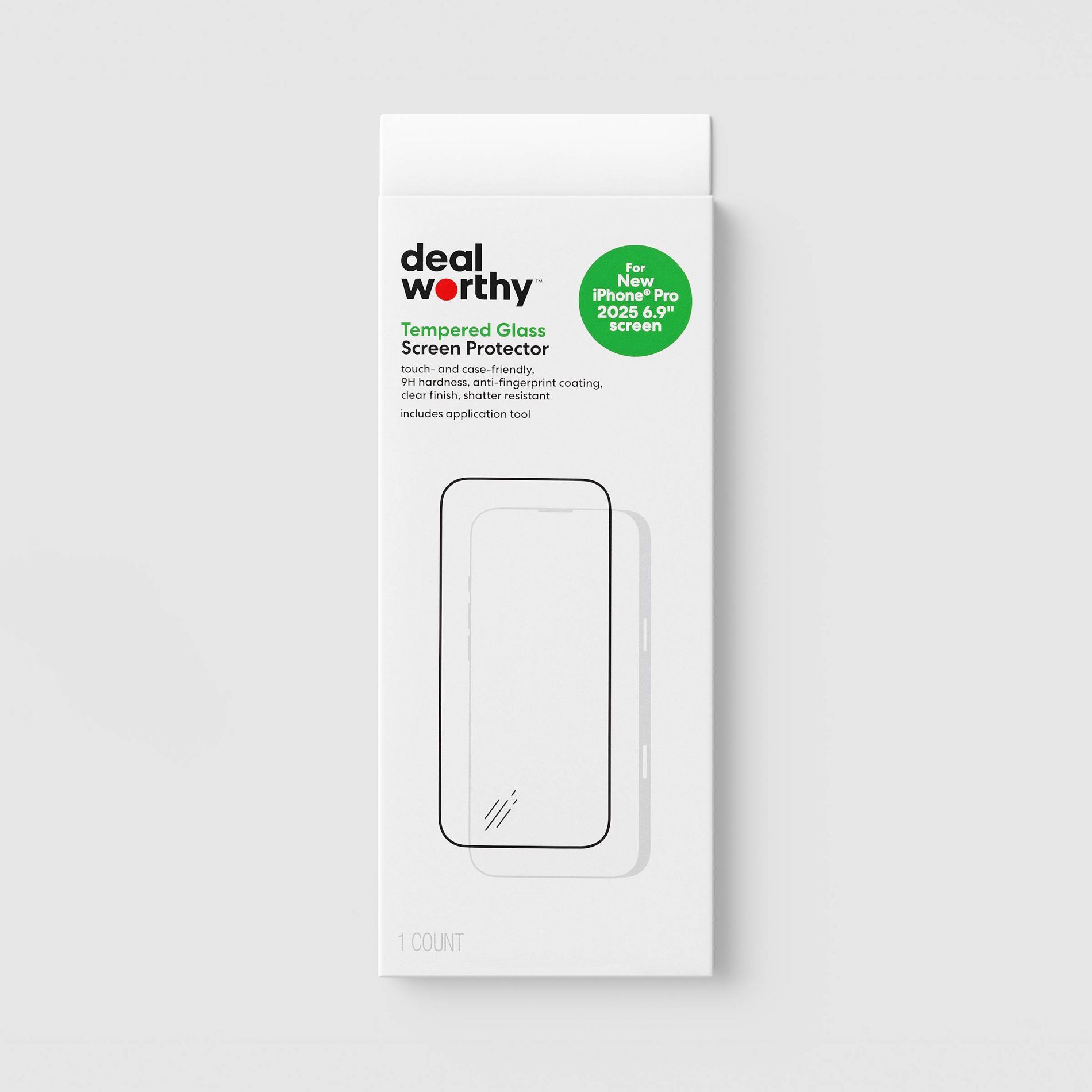 Apple iPhone 17 Pro Max Screen Protector - dealworthy™ Clear