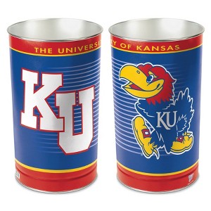 NCAA Kansas Jayhawks Waste Basket - 1 of 3