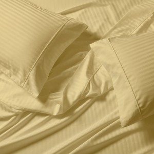 Egyptian Linens Olympic Queen Easy Care Sheet Set - Striped 650 Thread Count - 1 of 4