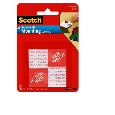 Scotch 1"x 1" Removable Mounting Squares