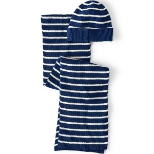 Lands' End Drifter Scarf and Hat Set - 1 of 2