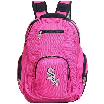 white pink backpack