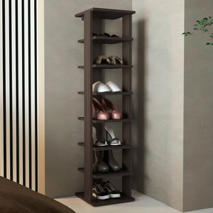 Vynxaria Modern 7-Tier Slim Shoe Rack, Compact Organizer, Durable Design - 1 of 4